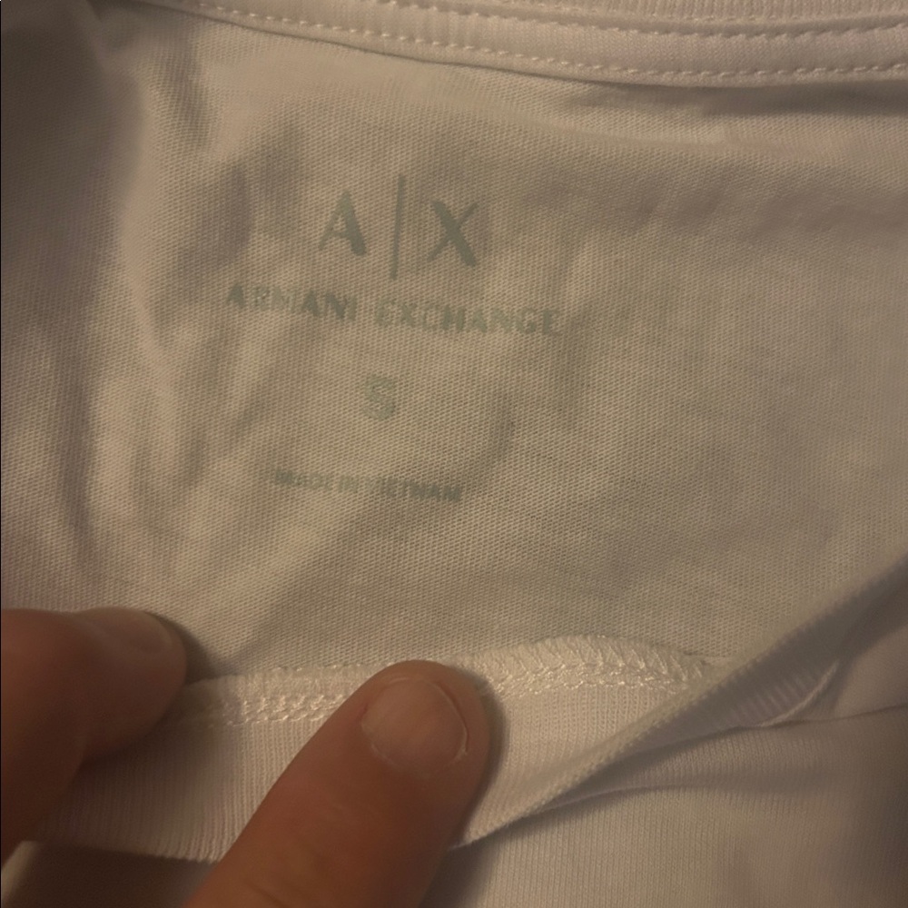 A/X Armani Exchange Blue Edition White Tee. With bag - Picture 3 of 5